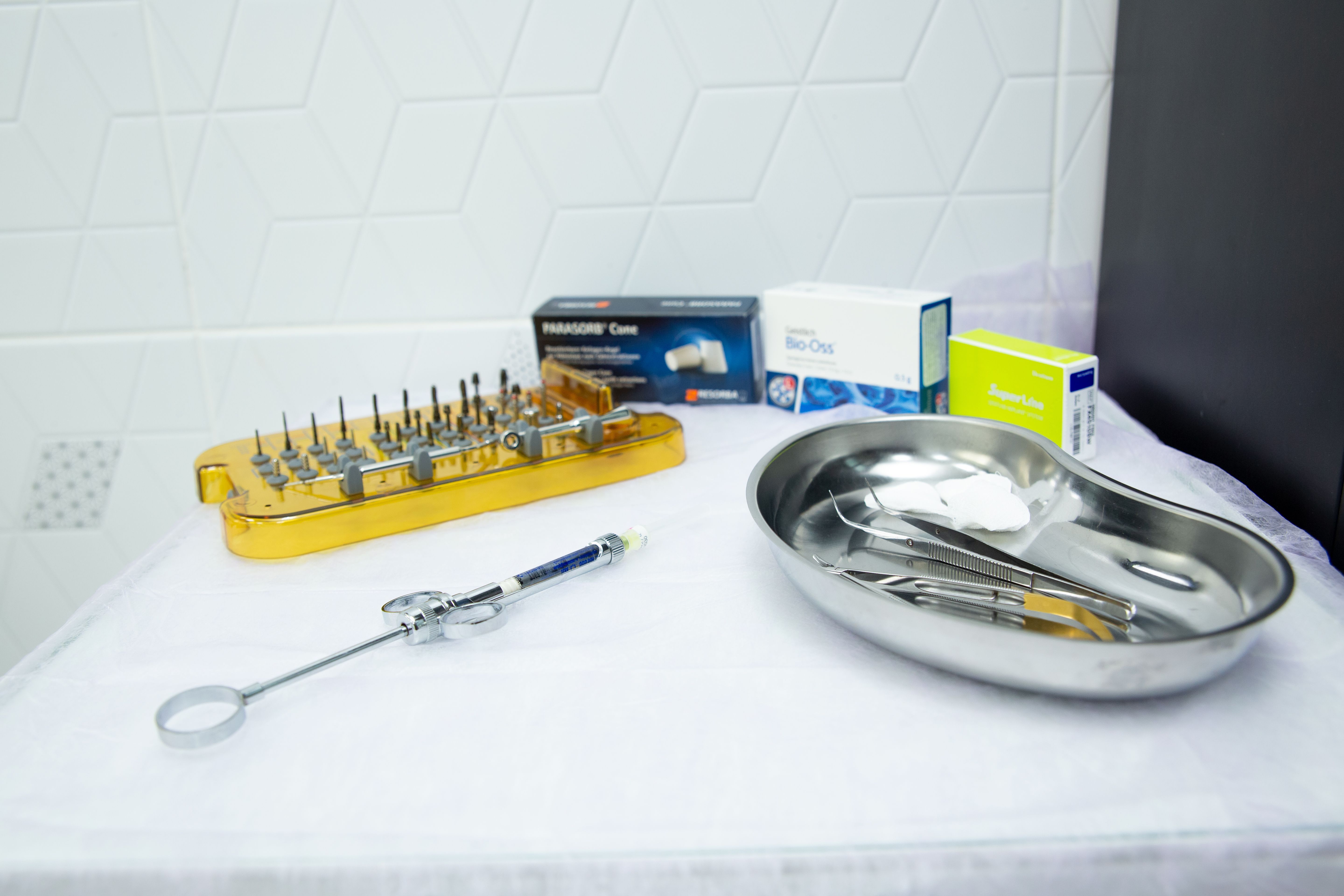 Sterilization area at Dr Soujanya's dental clinic, Thiruverumbur